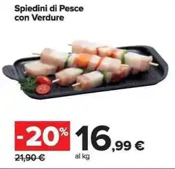 Carrefour Market Spiedini di Pesce con Verdure offerta