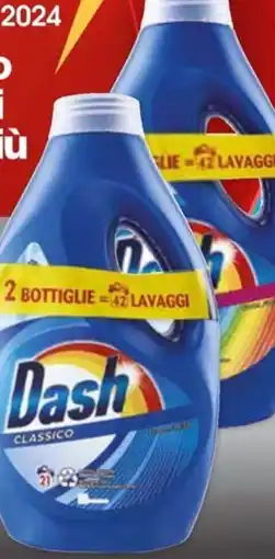 Superconti DETERSIVO LIQUIDO LAVATRICE DASH vari tipi, 2x21 lavaggi, 2x1,05 litri offerta