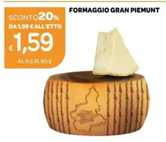 Ekom FORMAGGIO GRAN PIEMUNT offerta