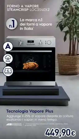 Unieuro Electrolux FORNO A VAPORE STEAMCRISP LOC3S40X2 offerta