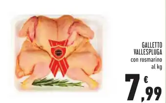 Conad GALLETTO VALLESPLUGA con rosmarino offerta