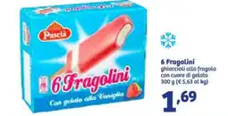 In'S Mercato 6 Fragolini ghiaccioli alla fragola con cuore di gelato 300 g offerta