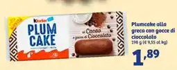 In'S Mercato Plumcake alla greca con gocce di cioccolato 198 g offerta