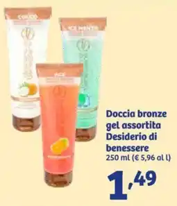 In'S Mercato Doccia bronze gel assortita Desiderio di benessere 250 ml offerta