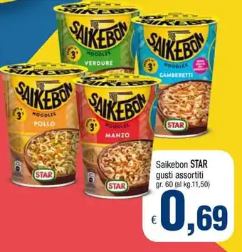 Famila Star Saikebon gusti assortiti 60gr offerta
