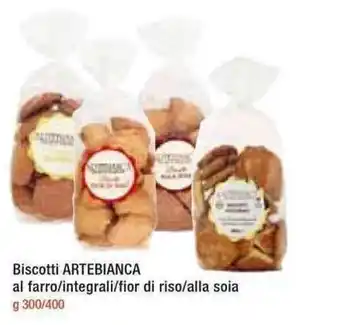 Famila Artebianca Biscotti al farro/integrali/fior di riso/alla soia 300/400g offerta