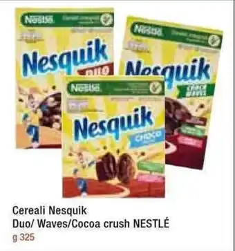 Famila Nestlé Nesquik Cereali Duo/Waves/Cocoa crush 325g offerta
