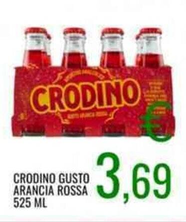 Crodino Gusto Arancia Rossa Ml Offerta Di Sugros