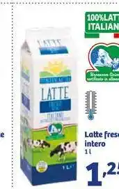 In'S Mercato Latte fresco intero 1l offerta