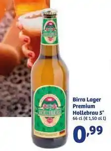 In'S Mercato Birra Lager Premium Hollebrau 5° offerta