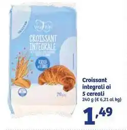In'S Mercato Croissant integrali ai 5 cereali offerta
