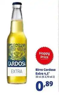 In'S Mercato Birra Cardosa Extra 4,5° offerta