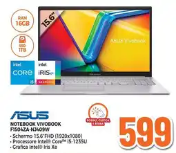 Expert ASUS NOTEBOOK VIVOBOOK F1504ZA-NJ409W offerta