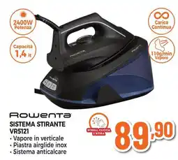 Expert Rowenta SISTEMA STIRANTE VR5121 offerta
