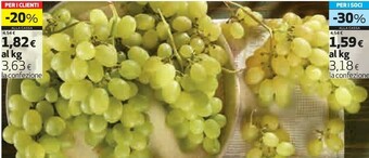 Coop Uva italia offerta