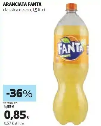 Coop Aranciata classica/ zero offerta