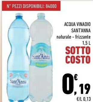 Conad City Acqua minerale naturale 1500 g(ml) offerta