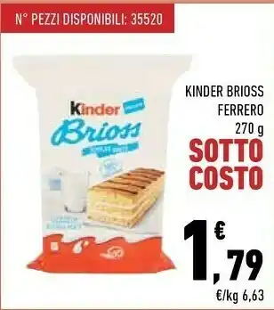 Conad City Kinder brioss 270 g(ml) offerta