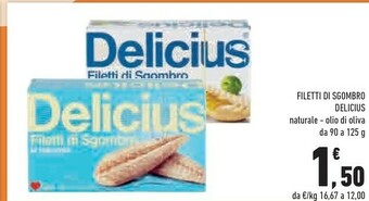 Conad City Filetti di sgombro offerta