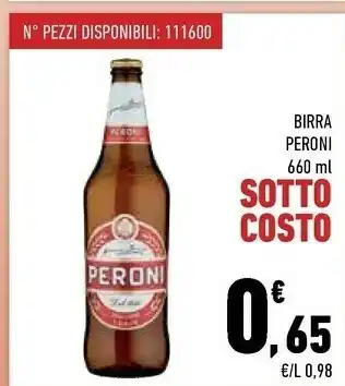 Conad City Peroni - birra 660 g(ml) offerta