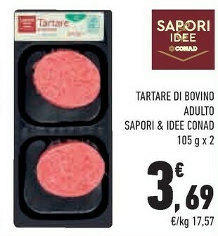 Conad City Conad - tartare di bovino adulto sapori & idee offerta