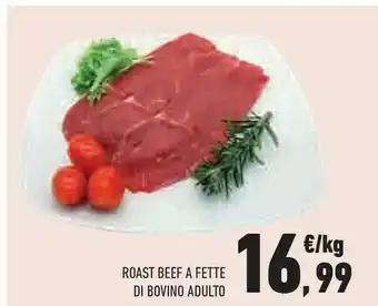 Conad City Roast beef a fette di bovino adulto offerta