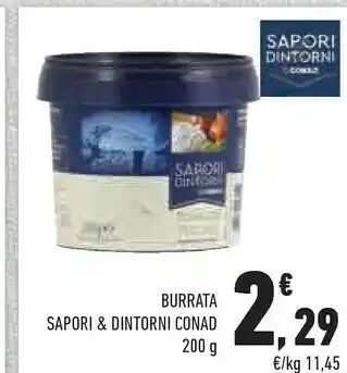 Conad City Conad - burrata sapori & dintorni 200 g offerta