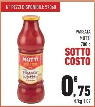 Conad City Passata di pomodoro 700 g(ml) offerta