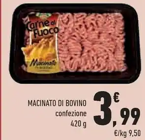 Conad City Macinato di bovino carne al fuoco offerta