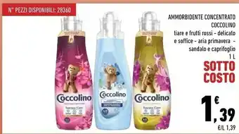 Conad City Coccolino ammorbidente concentrato offerta