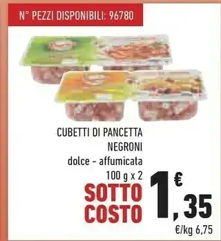 Conad City Pancetta coppata 100 g(ml) offerta