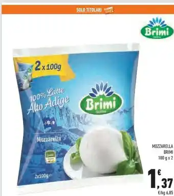 Conad City Mozzarella 100% latte alto adige sudtirol offerta