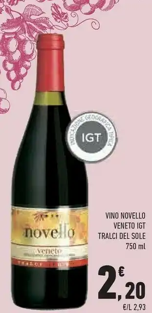 Conad City Tralci del sole vino novello veneto igt offerta