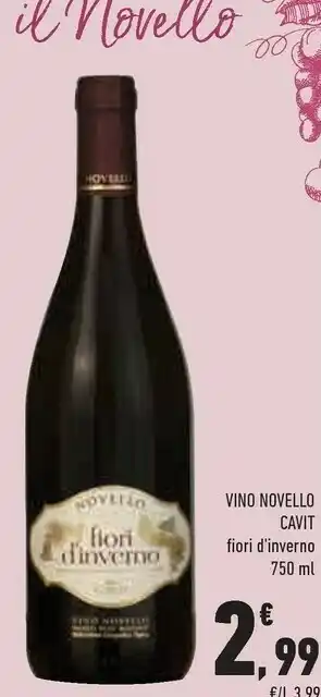 Conad City Vino novello fiori d'inverno offerta