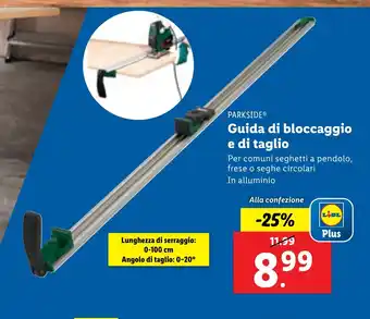 Lidl PARKSIDE Guida di bloccaggio e di taglio offerta