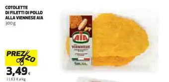 Coop Aia cotolette di filetti di pollo alla viennese offerta