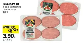 Coop Hamburger di suino e bovino carne al fuoco 400 g(ml) offerta