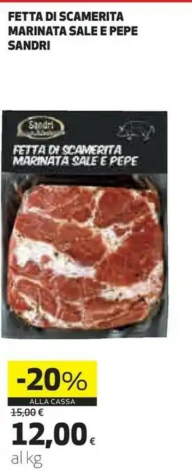 Coop Fetta di scamerita marinata sale e pepe offerta