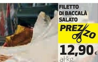 Coop Filetto di baccala salato offerta