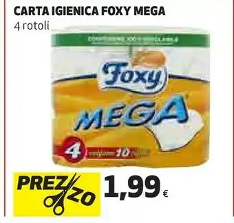 Coop Foxy mega carta igienica offerta