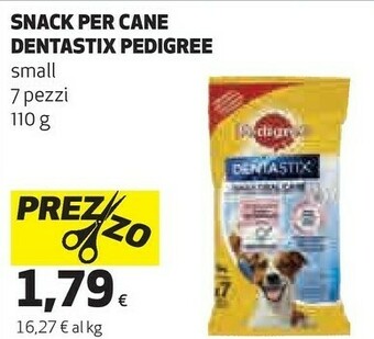 Coop Pedigree snack per cane dentastix offerta