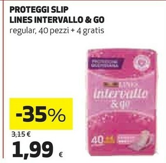 Coop Intervallo proteggi slip offerta