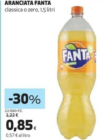 Coop Coca-cola - fanta aranciata 1500 g(ml) offerta