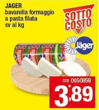 Gruppo di Palo Jager Bavarella formaggio a pasta filata sv al kg offerta