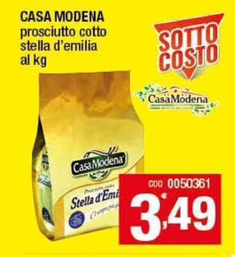 Gruppo di Palo Casa Modena Prosciutto cotto stella d'emilia al kg offerta