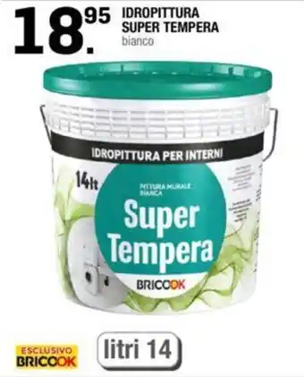 Brico OK IDROPITTURA SUPER TEMPERA bianco offerta