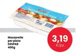Despar Mozzarella per pizza DESPAR 400g offerta