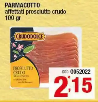 Parmacotto Affettati prosciutto crudo 100gr