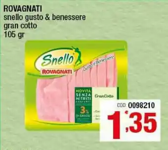Rovagnati Snello gusto & benessere gran cotto 105gr