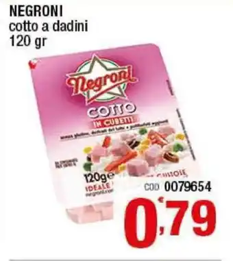 Gruppo di Palo Negroni Cotto a dadini 120gr offerta